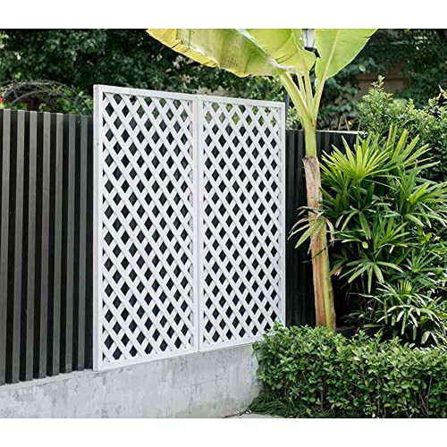 Vallas Decorativas De Jardín, Mampara Decorativa Para Balcon Divisor Exterior Independiente Puesto De Flores Trellis Montado En La Pared Para Plantas Trepadoras ( Color : White , Tamaño : 60x120cm )