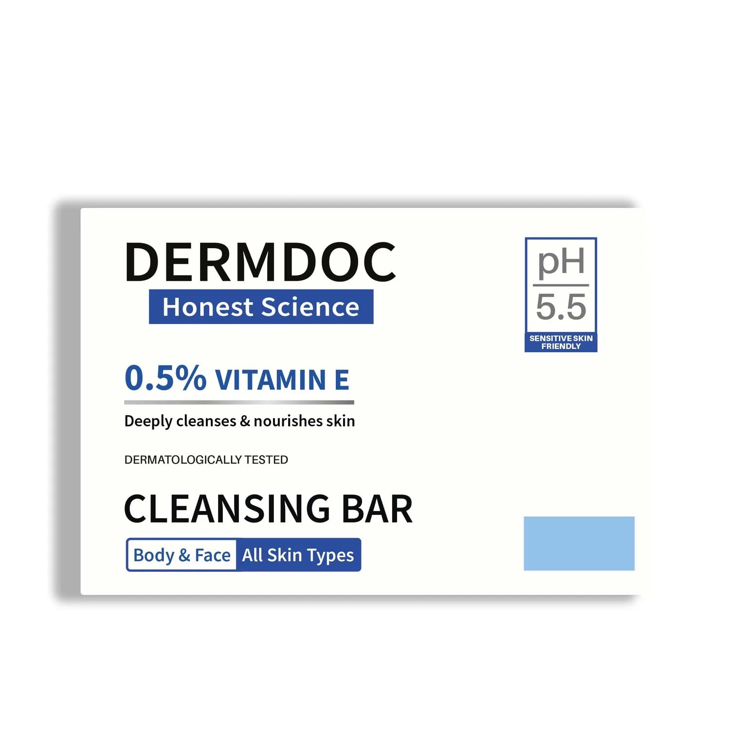 DERMDOC by Purplle 0.5% Vitamin E Cleansing Bar (75 gm) (Pack of 2) | Mild, Gentle Cleansing Soap, Moisturising Soap, pH 5.5 | vitamin e for dry skin | facial cleansing bar-image-48