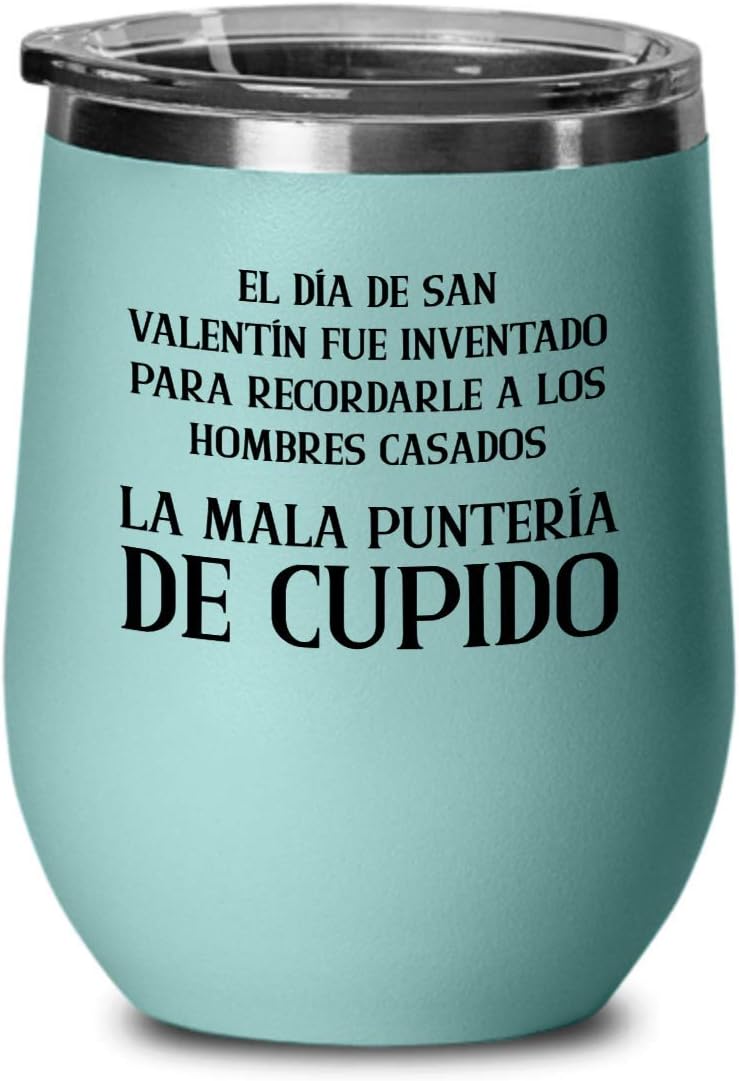 Regalo para San Valentín  Vaso de Vino para hija  Perfecto regalo para navidad, graduados, profesionales y estudiantes  Vaso con afirmaciones posi,