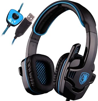 Sades Snuk Professional Headphones Virtual 7.1 Surround Sound Noise  Canceling Live Show Gaming Headset For Gamer - Earphones \u0026 Headphones -  AliExpress