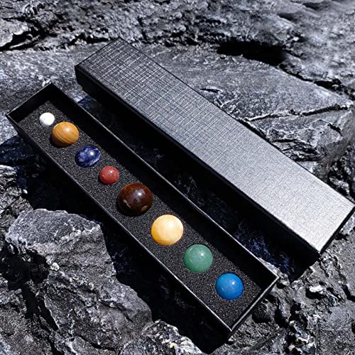 bolas pedras naturais com cristais cura com 8 planetas Solar, bolas pedras naturais com queda pedras
