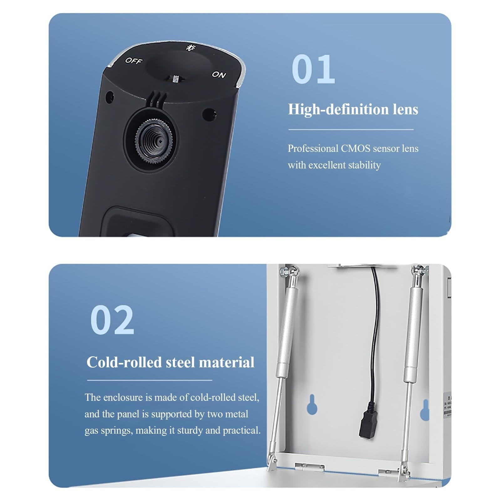 Escáner de cámara de documentos, alta resolución de 16 MP, montaje en pared, modos manuales/automáticos, anotación de pizarra blanca para enseñanza, reuniones, presentaciones