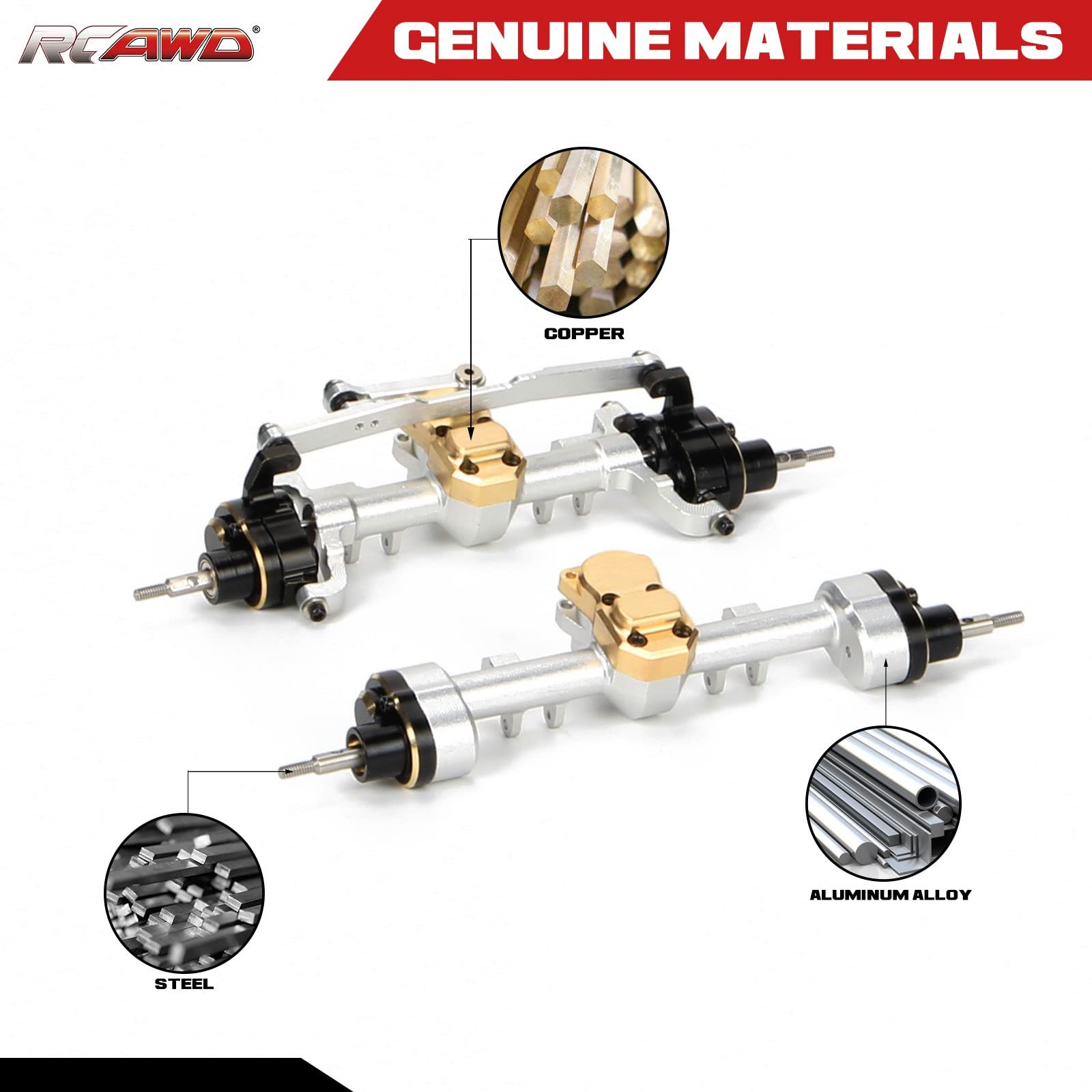 Forestrc CNC Machined Aluminum Alloy Front And Rear Portal Axle For 1 10 Rc Crawler Car Axial Scx10 Iii Axi03007 Axi03006 Upgrades Spare Parts I.1006246616