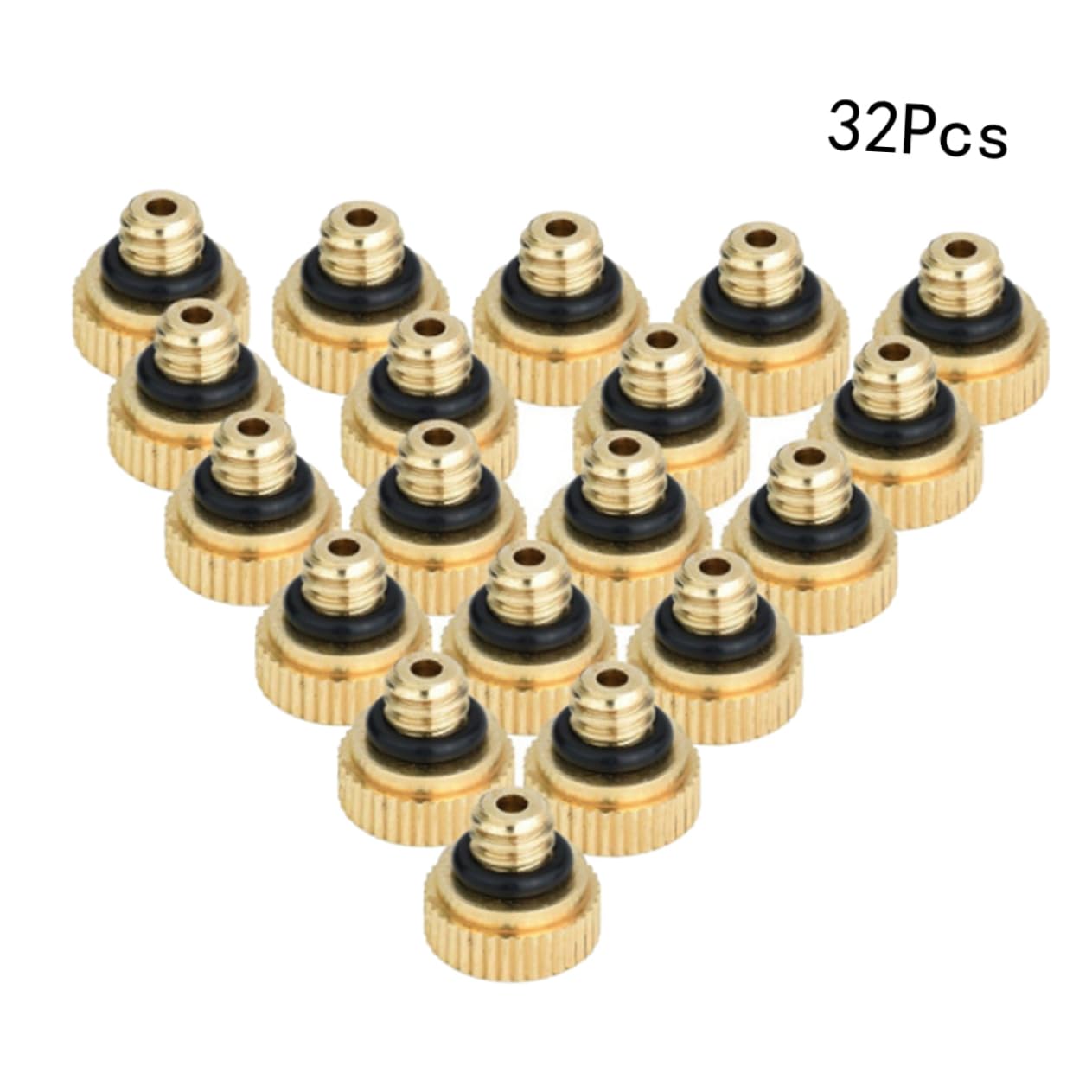 INOOMP Lot De 3 Buses en Laiton pour Brumisation Extérieure Basse Pression Installation Facile pour Jardin 32 Pièces X 3