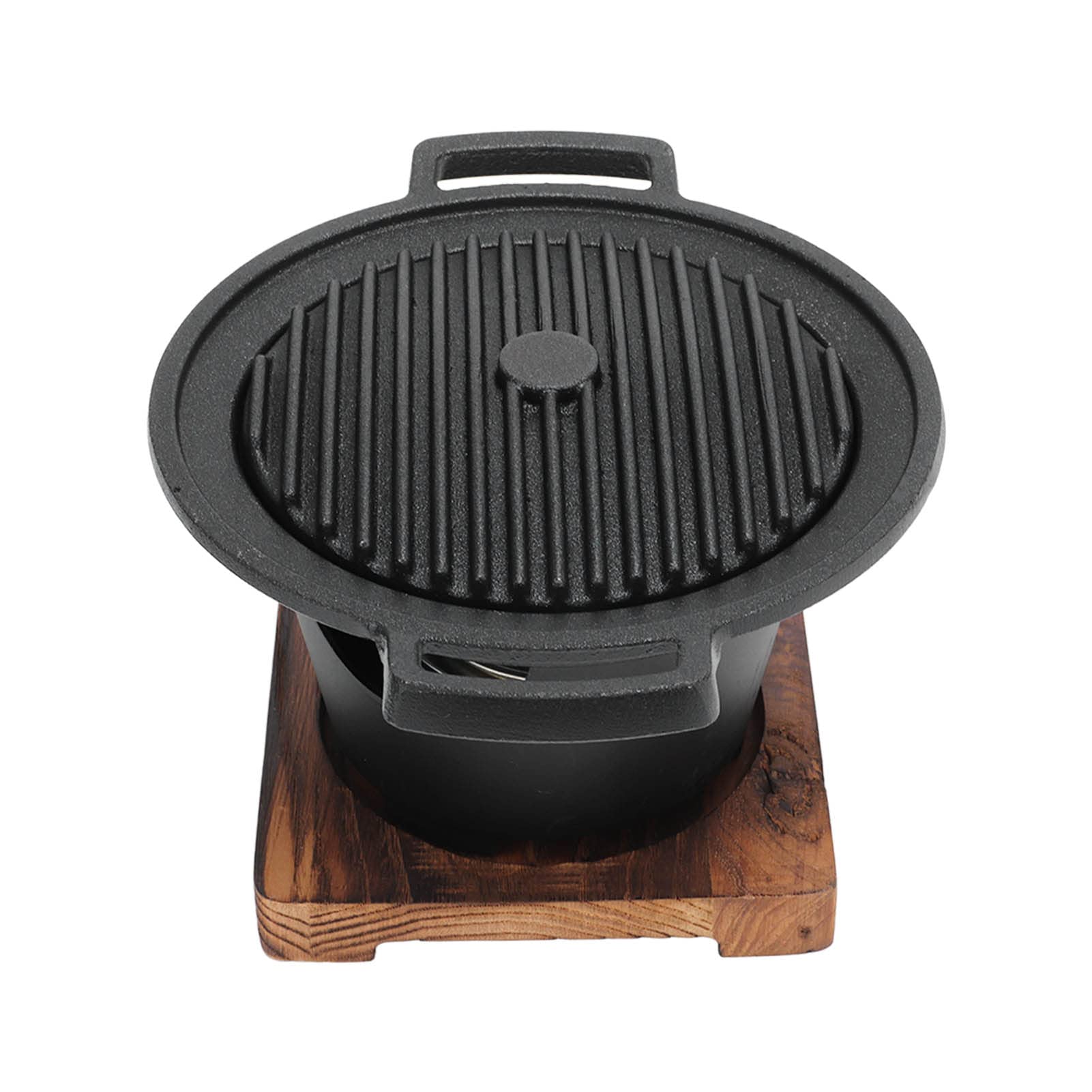 Griglia per Barbecue Coreana, Griglia da Tavolo Portatile Senza Fumo con Superfici di Cottura Antiaderenti per Esterno, Campeggio, Barbecue