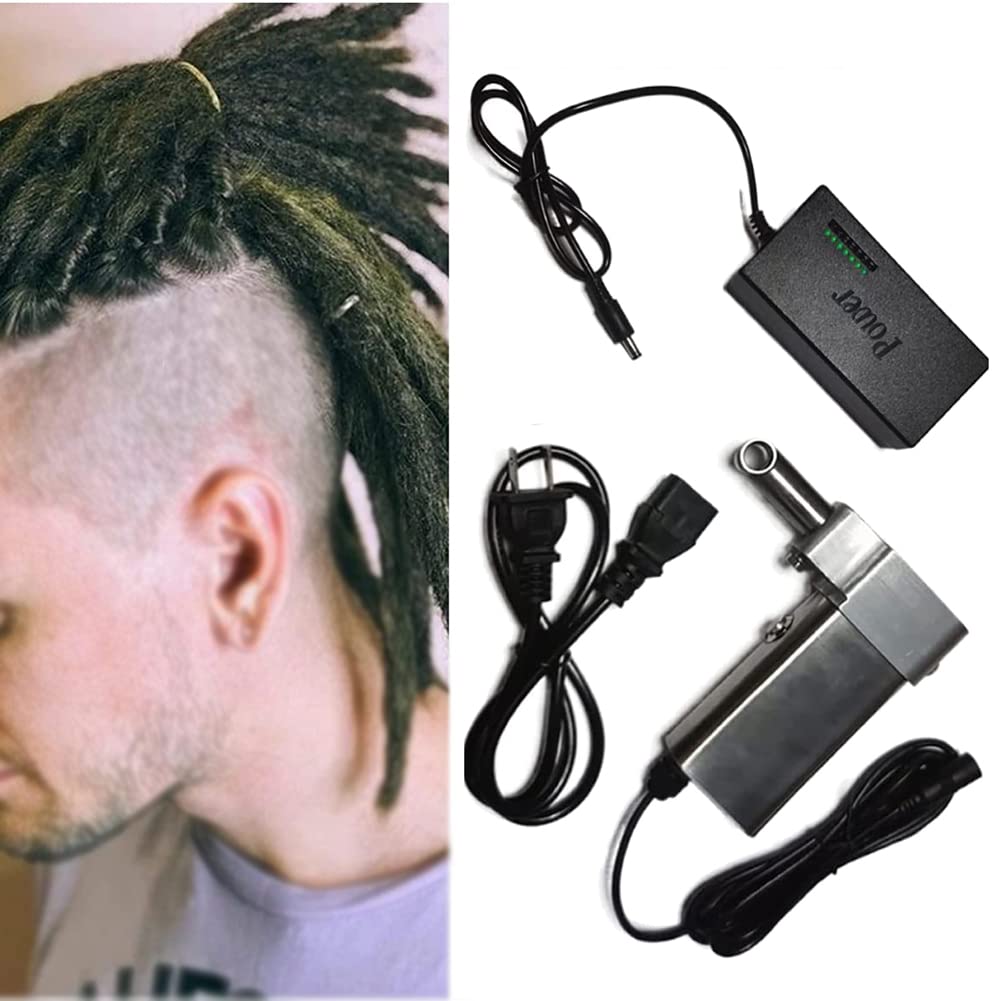 TISTIK Dreadlocks Maker Electric Handheld Dreadlock Machine Dreadlock Crochet Braiding Machine Dreadlocks Tool Kit With 20 Automatic Crochet Needles,diy Your Own Synthetic Or Human Hair Locs Style Eas