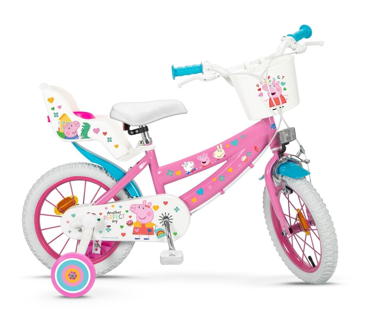 TOIMSA Bicicleta 14" Peppa Pig, Multicolor, M