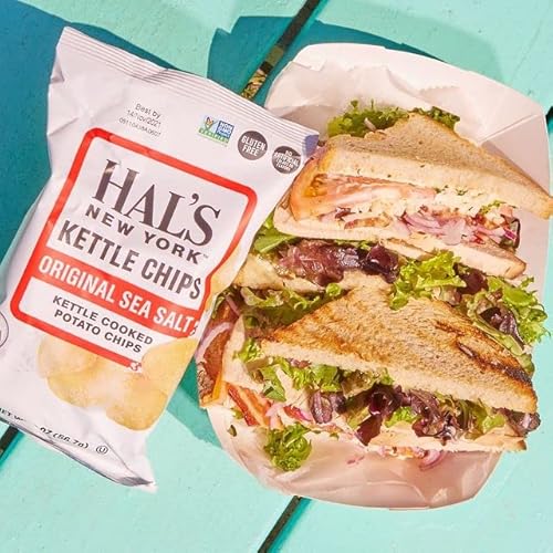 Hal's New York Kettle Cooked Gluten Free Original Sea Salt Salted Potato Chip Crisps, 2 Oz (Pack Of 24) #TOP7
