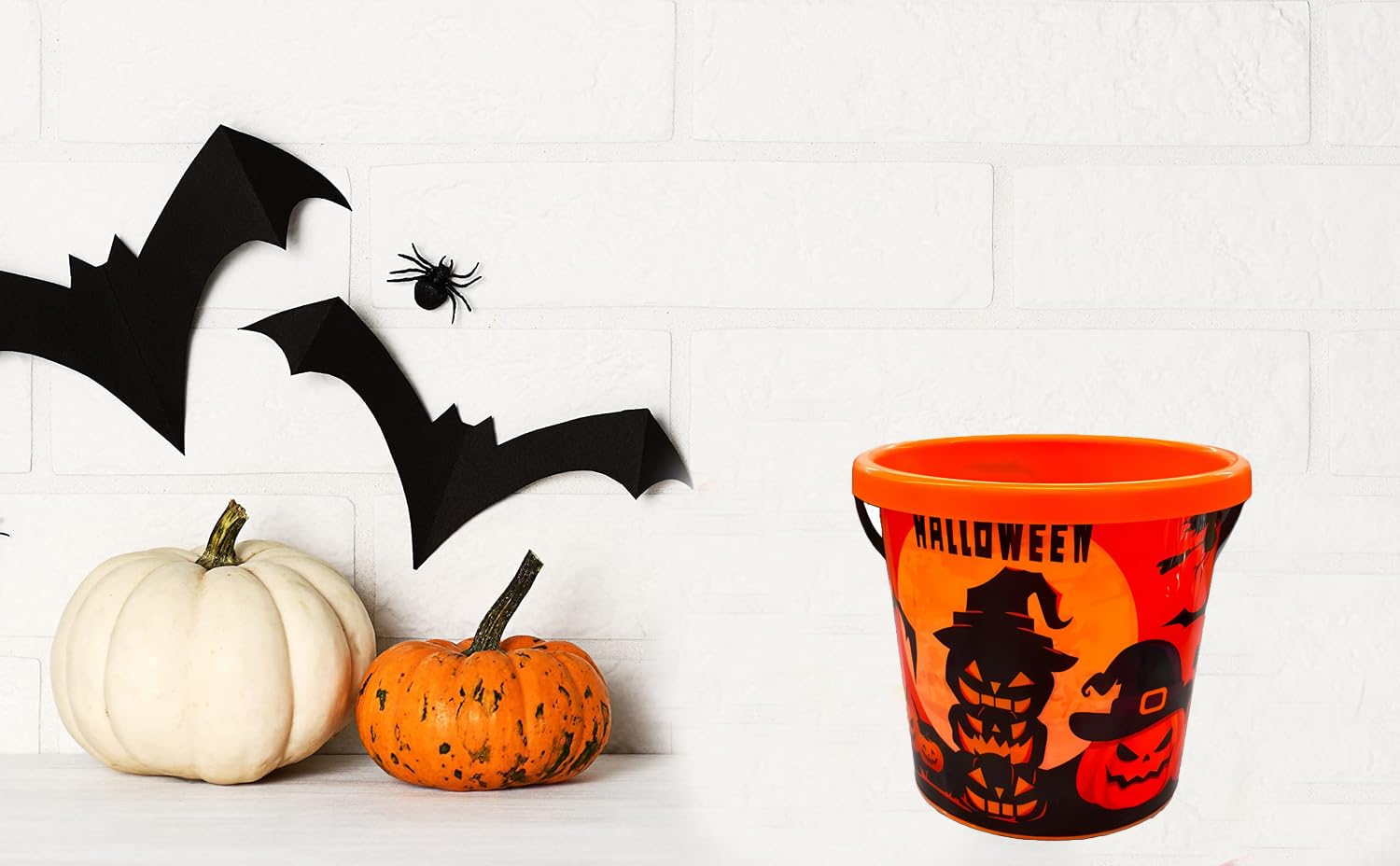 Partysanthe Halloween Big Pumpkin Basket Candy Holder for Halloween Party Supplies Basket Any 1 Pcs 4