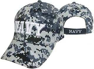 Trade Winds US Navy Blue ACU Camouflage Camo Cap NWU 3-D Embroidered Cap CAP602DC (TOPW)