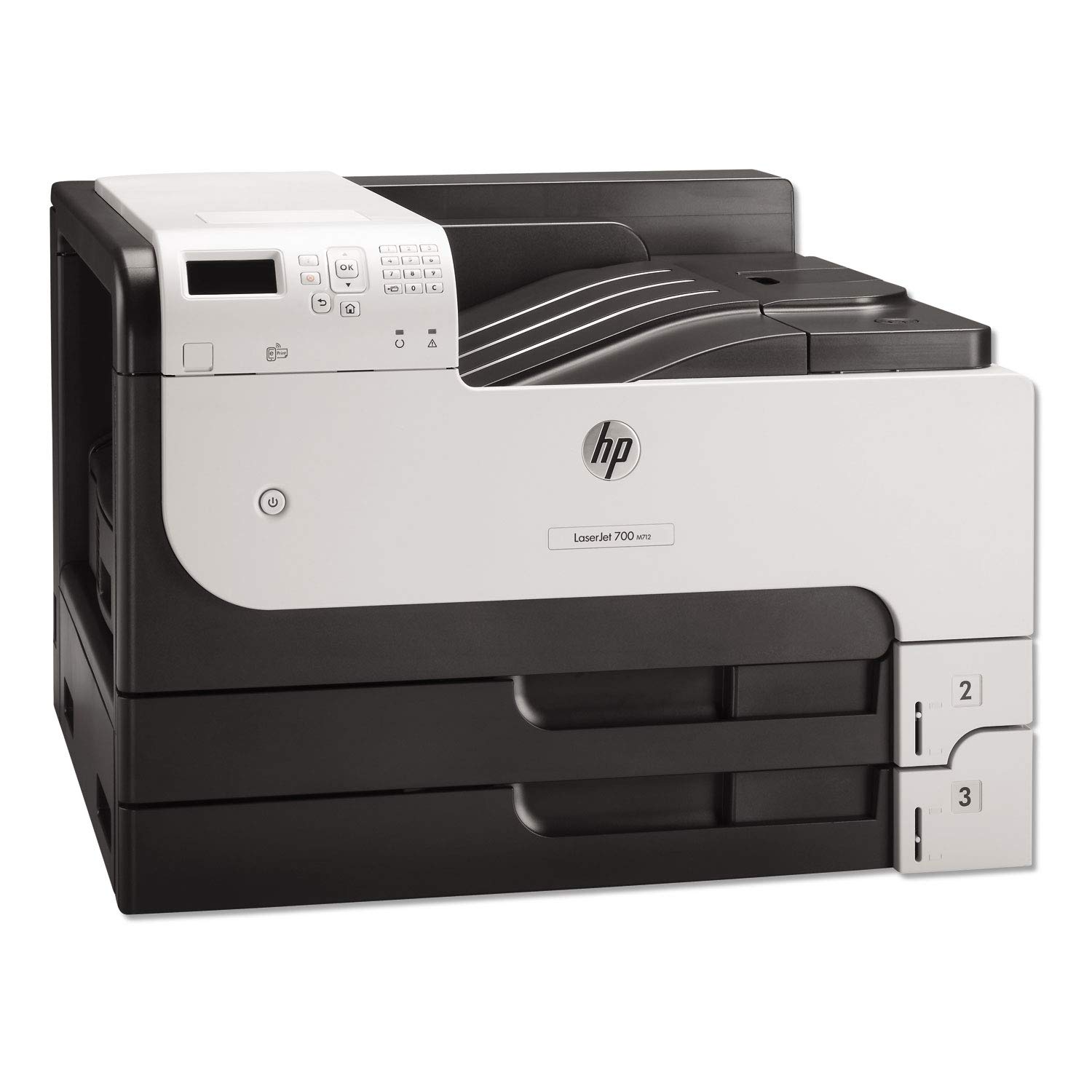 HP LaserJet Enterprise M712dn Monochrome Printer with built-in Ethernet & 2-sided printing (CF236A), Grey