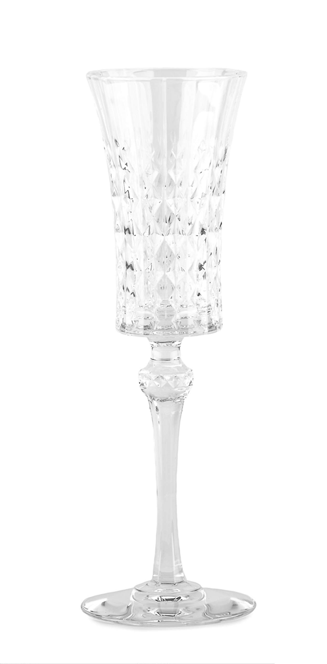 Luminarc Arc International Lady Diamond Diamax Flute (Set of 6), 5 oz, Clear