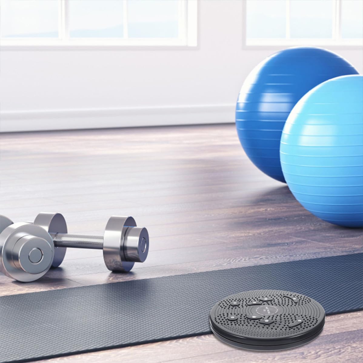 Planche à Torsion Taille Noire en PP, Lot de 2 Pièces
