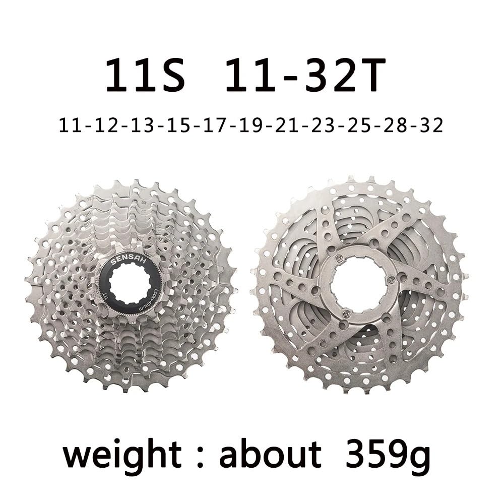Cassettes Y PiñOnes Cassette for Bicicleta de Carretera 8/9/10/11/12 velocidades, 11 V, 23T/25T/28T/30T/32T/34T/36T, Rueda Libre for