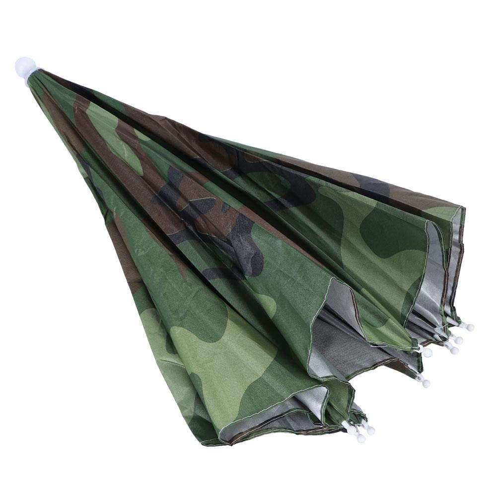 Fdit Ombrello Color Mimetico Cappello Pesca Cappello da Sole Bambini e Adulti per attività all'aperto Escursionismo Pesca Campeggio Festival Uso del Partito Copricapo Ombrello