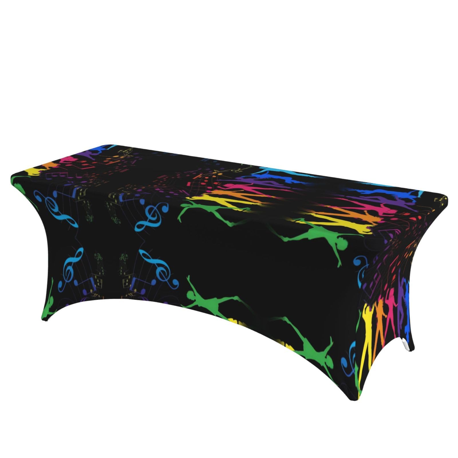 Nappe Dance With Music pour table de 1,8 m pour animer vos repas de fête