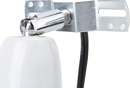 Miniatura 7 de Pissente Soporte de lámpara de calor de cerámica para reptiles, enchufe giratorio E27, soporte de lámpara de reptil ajustable, soporte de luz de 300