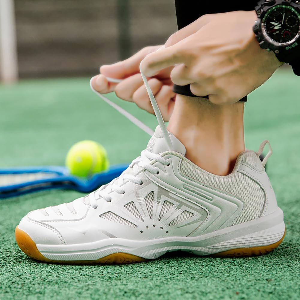 Zapatillas de Bádminton Hombre Mujer Amortiguadas Antideslizantes Transpirables Ligeras para Pista Interior