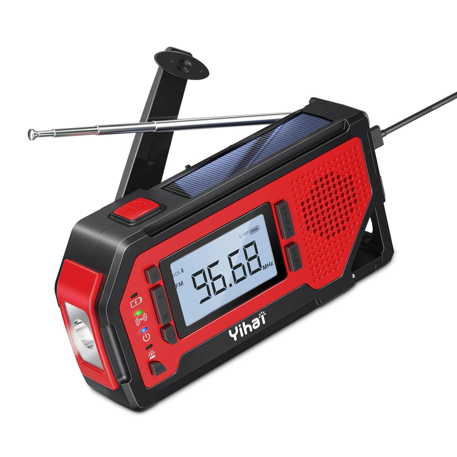 Amazon.co.jp: 防災ラジオ アラード機能 ラジオ 乾電池も対応 AM/FM