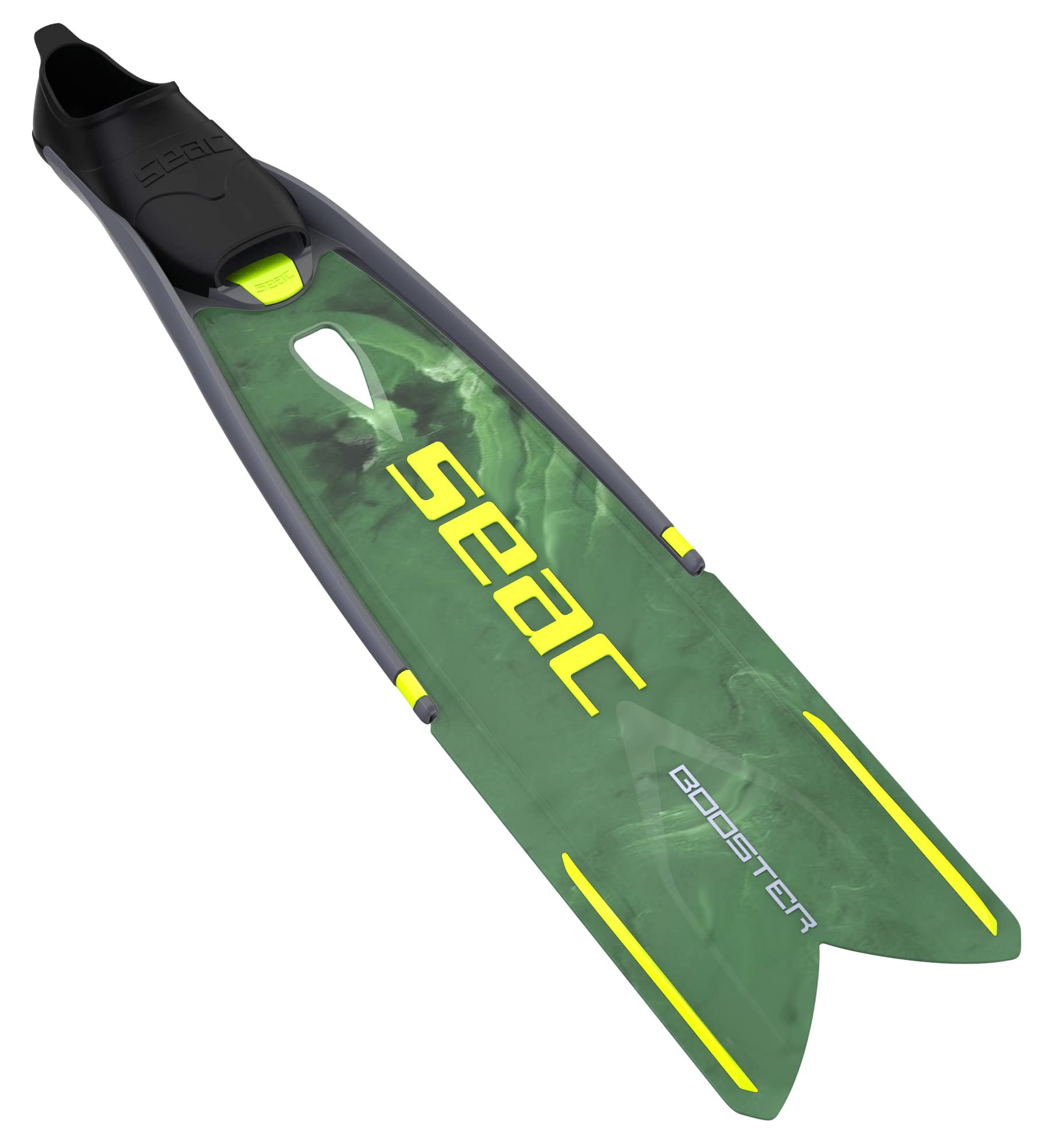 SEAC Booster Aletas largas con Cuchillas Intercambiables para Buceo Libre y Pesca submarina, Unisex Adulto