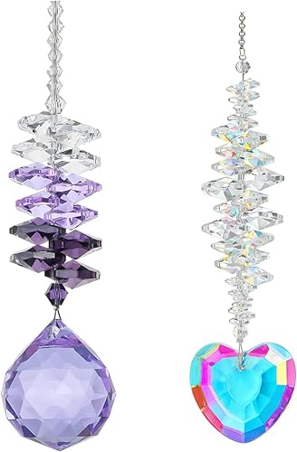 Atrapa el sol cuentas coloridas de cristal prismas colgantes cristales atrapassol para ventanas interiores exteriores jardín decoración de Navidad