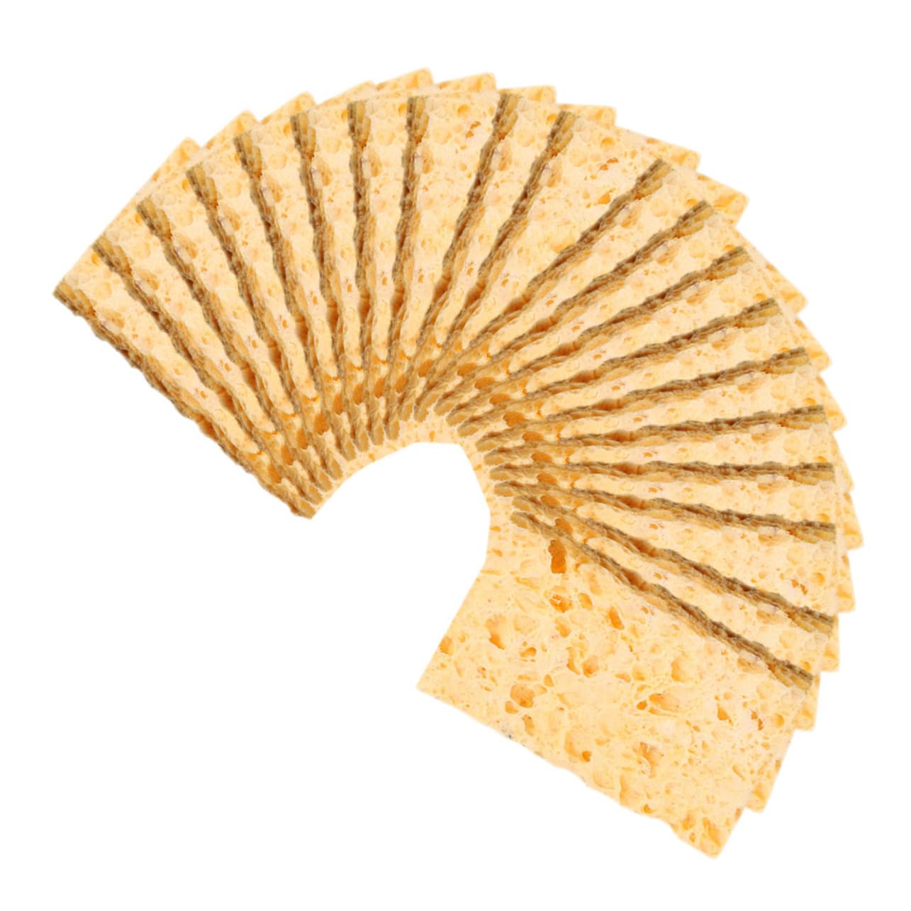 SOLUSTRE Efficient Soldering Tip Cleaning Sponges 50pcs Pack Soldering Iron Cleaning Sponge