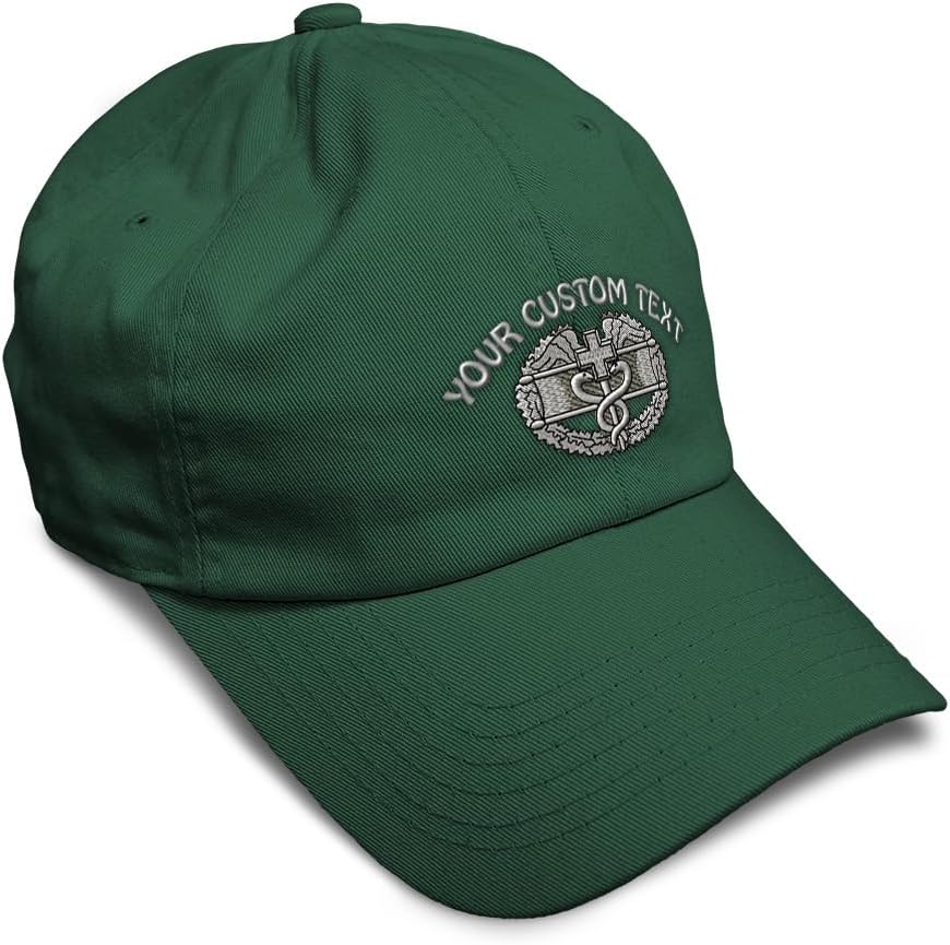 Speedy Pros Soft Baseball Hat Embroidered Dad Hat Combat Medic Badge Embroidery Men & Ladies Baseball Cap Cotton