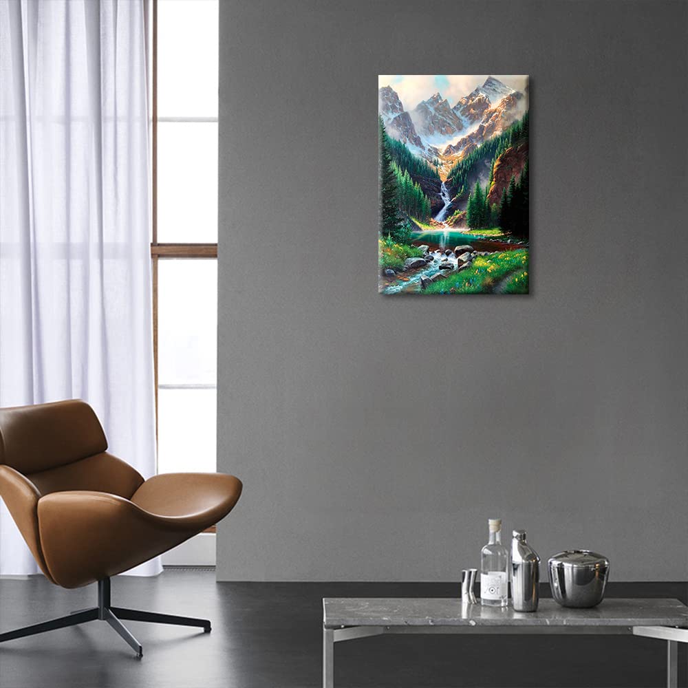 TISHIRON Wal-Leinwandbild, 40 X 60 Cm – Abstraktes Ölgemälde, Gerahmt & Fertig Zum Aufhängen