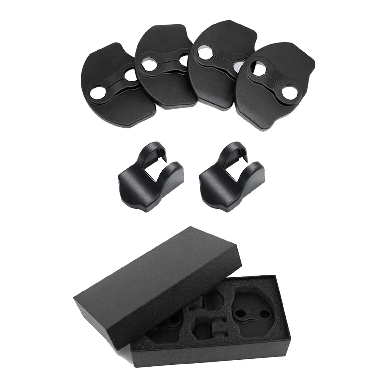 JVAN Interno Accessori per Tesla per Modello Y 2020 + per Modello 3 2017-2022 2021 Porta Ricarica Pannello Rivestimento Copertura Retrofit Accessori Adesivo Accessori Interni (Colore : Nero