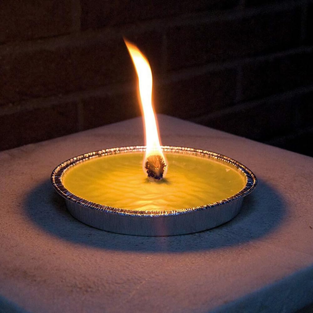 Palucart candela citronella giardino in alluminio 11 cm set da 60 pezzi giardinaggio antizanzare feste ed eventi