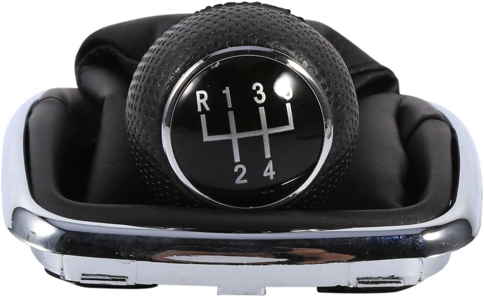 EVGATSAUTO Shift Gear Shift Knob Gaitor Boot Black Anti Dust Cover 5 Speed Gear for