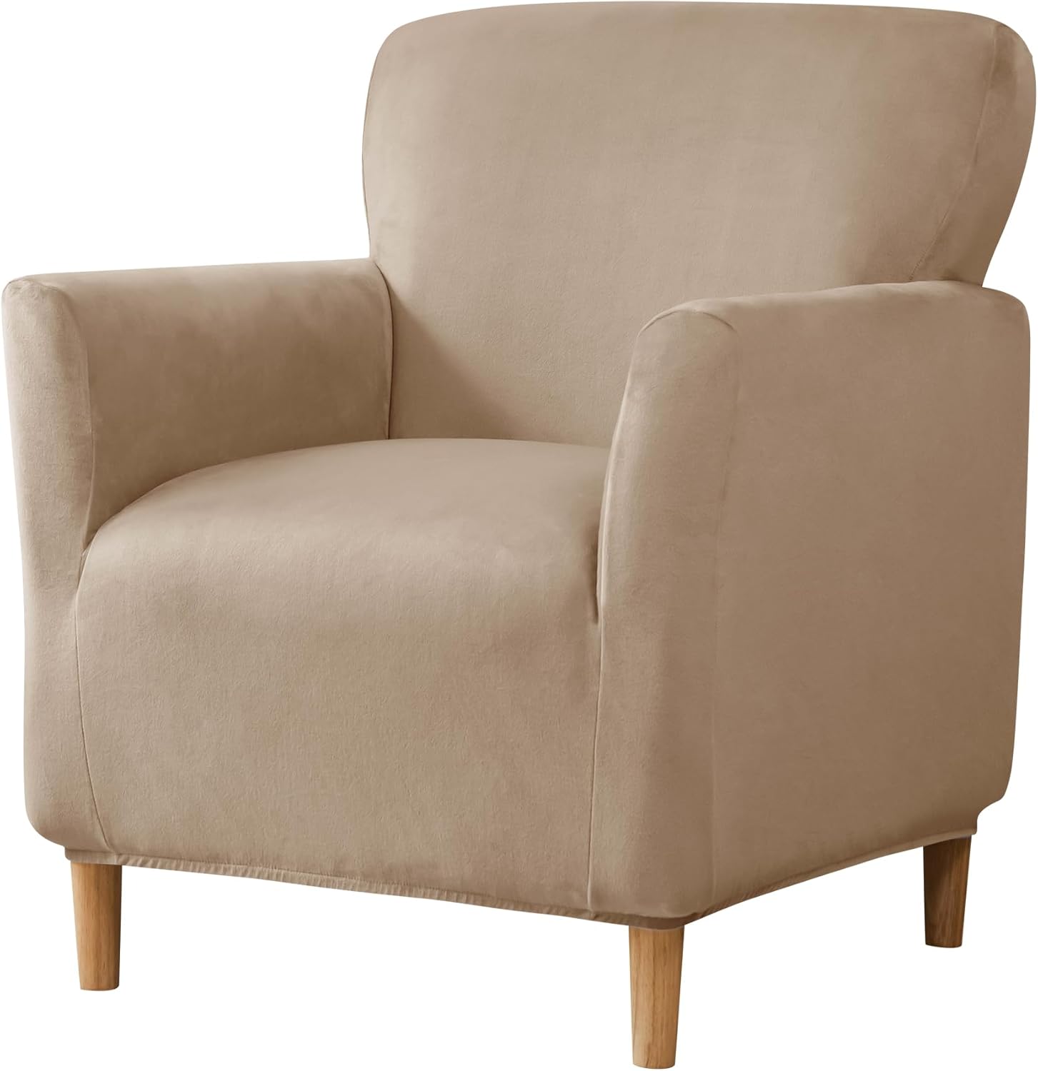Gollense Banquet Armchair Slipcover Soft Velvet Small