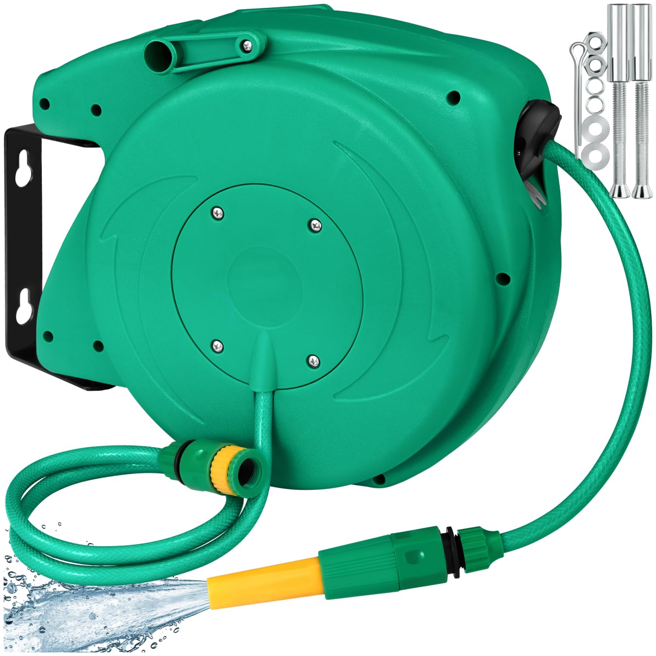 tectake Garden Hose Reel - Green