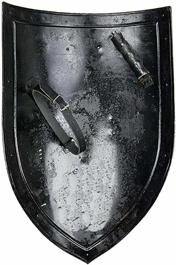 Scudo in acciaio crociato medievale 18 Gauge Armatura Templare vichingo Acciaio Scudo di ferro Crociato medievale Scudo in acciaio 18 Gauge Armatura Templare vichingo Acciaio Scudo di ferro Battaglia