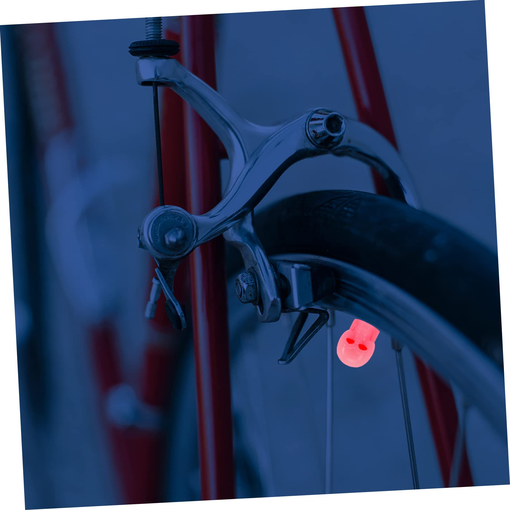 SOLUSTRE 160pezzi Tappi Valvola Fluorescenti Forma Di Teschio Per Auto Biciclette Facili Da Installare Design Unico e Durevoli Accessori Per Decorazione Veicoli