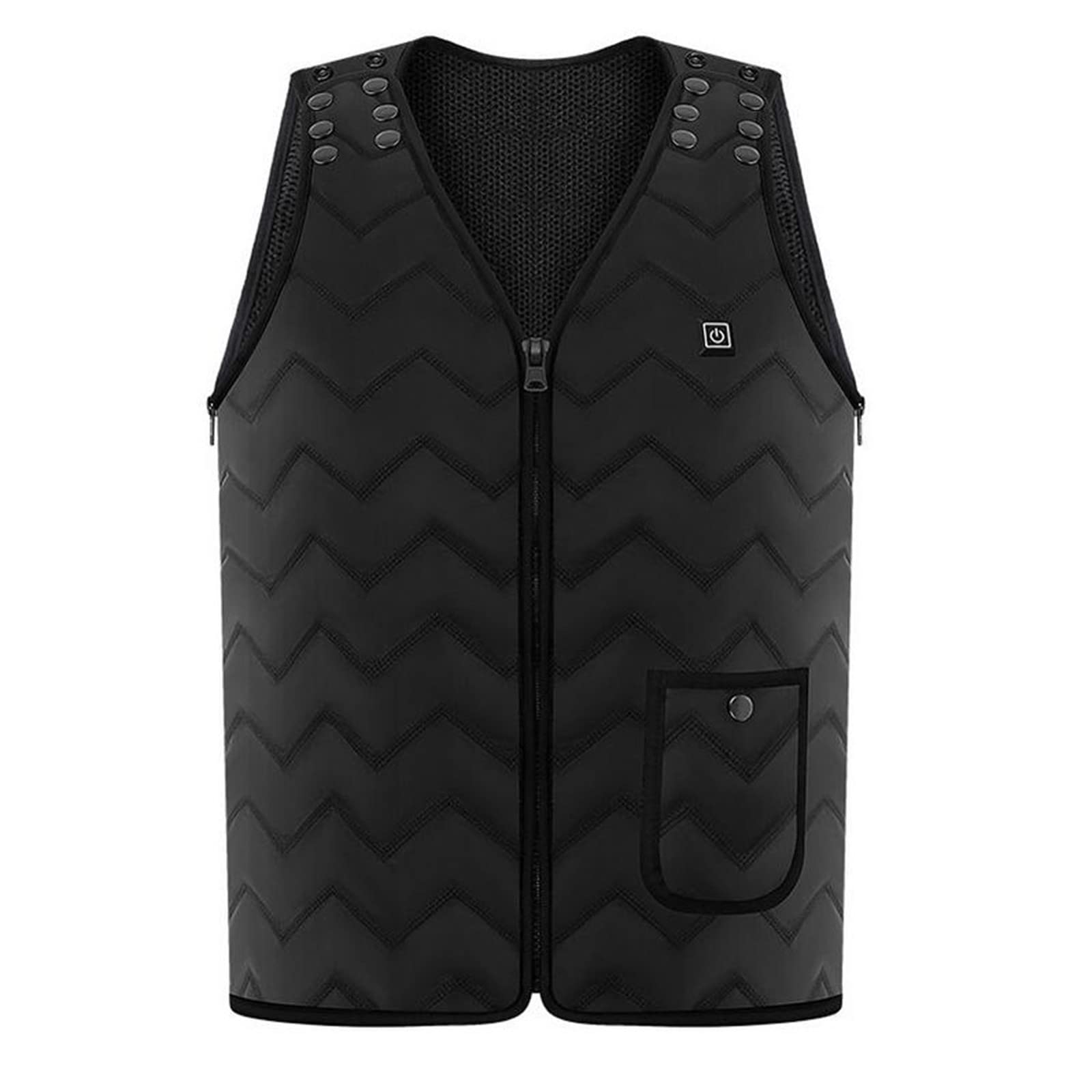 Heated Vest Men Women Electric USB Heated Vest with 3 Temperature Settings 5 Zones Heated Winter Vest Heating Jacket for Winter Hunting Outdoor