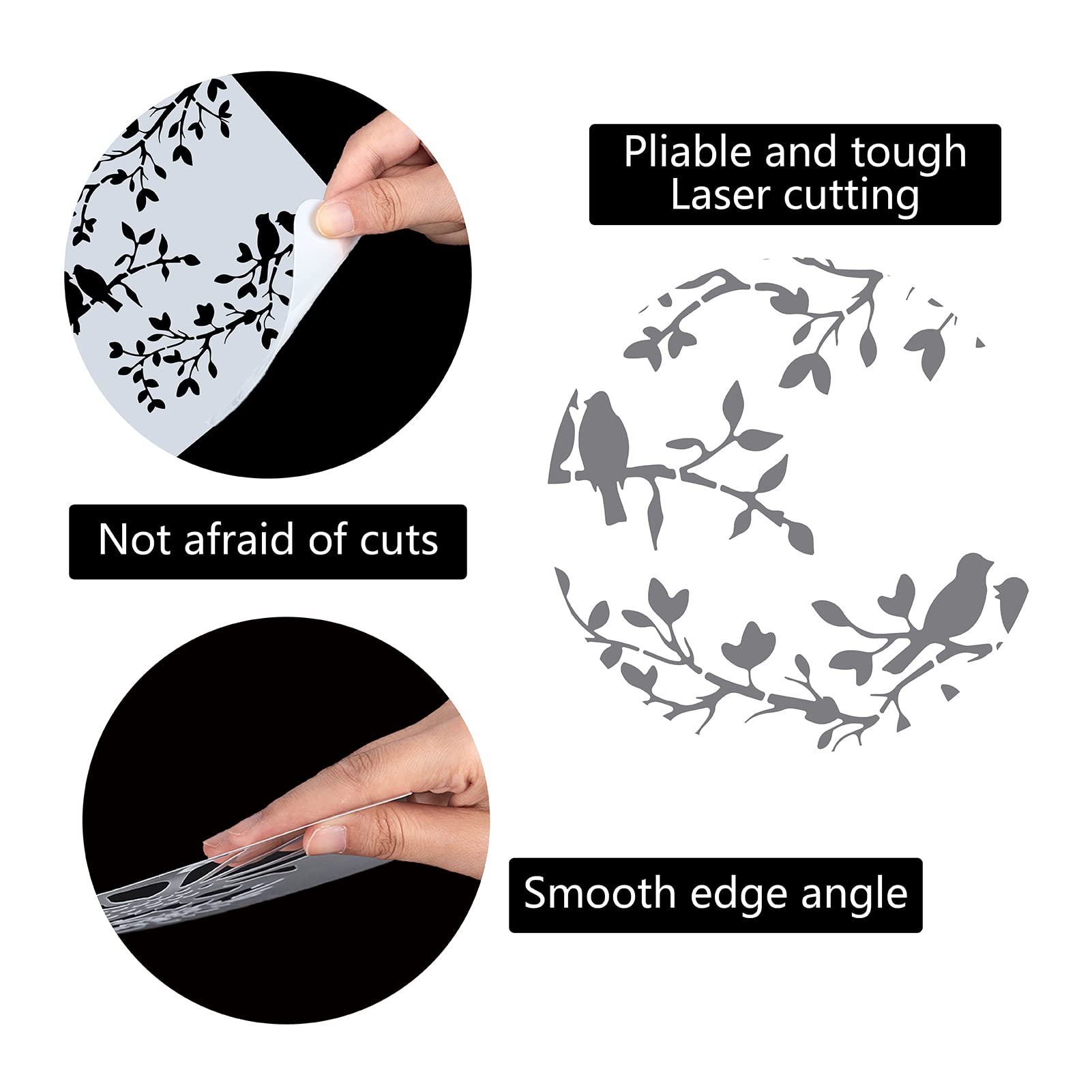 GORGECRAFT Plantilla De Sirena De 30 Cm Plantillas De Criaturas Marinas