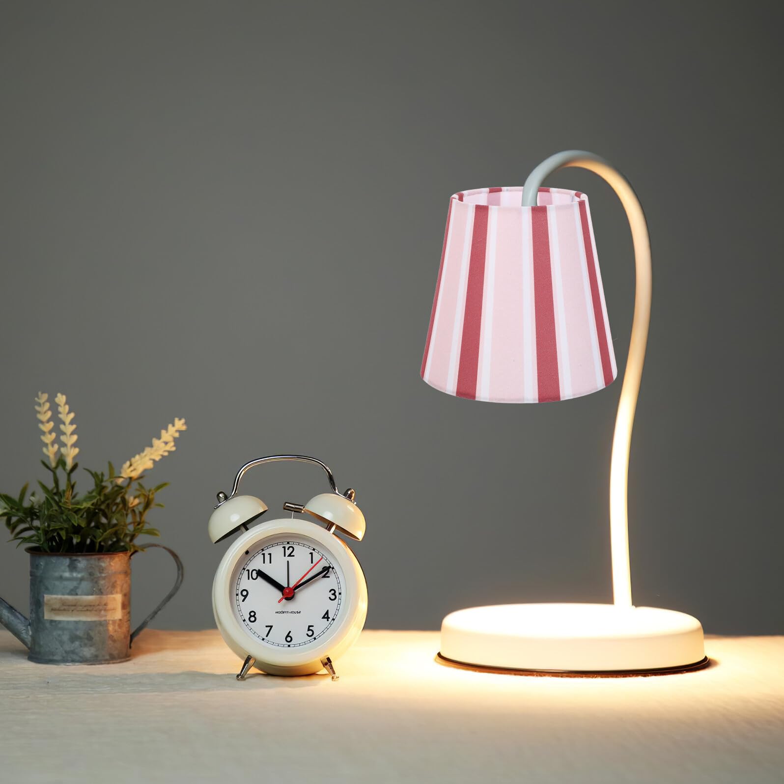 NUOBESTY Paralume a Campana a Strisce Verticali 10X15X135 CM per Lampada da Tavolo e Piantana Sostituzione Paralume Piccolo per Camera Ufficio e Hotel