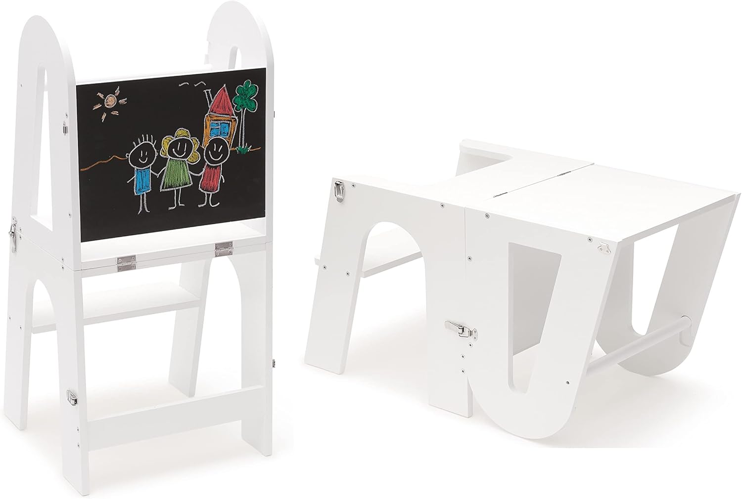 Learning Toddler Desk & Toddler Tower Foldable 3 in 1