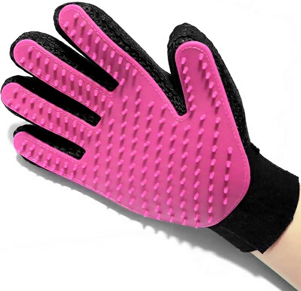 Alexvyan Pink 1 Pcs Only Right Hand Gloves Pet Grooming Glove & Gentle Deshedding Brush || Efficient Pet Hair Remover Mitt for Dog & Cat with Long & Short Fur (B09F9XBD6H) Amazon Price History, Amazon Price Tracker