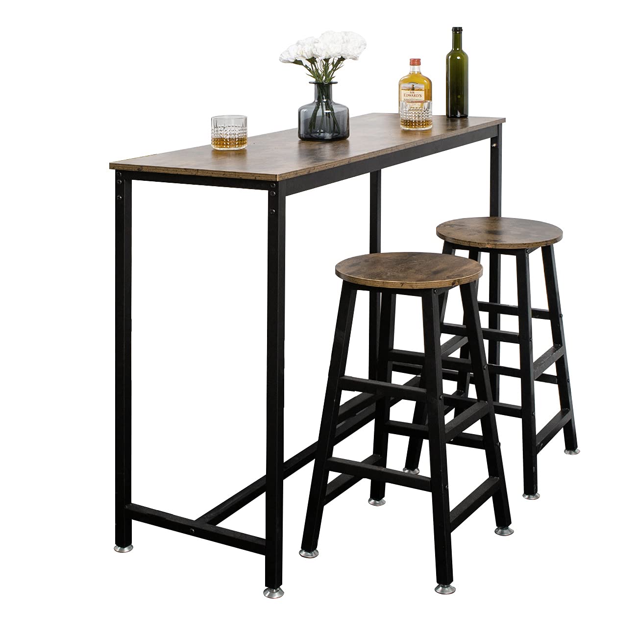 Buy sogesfurniture 3Piece Bar Table Set, 47 ”Pub Dining Height Table