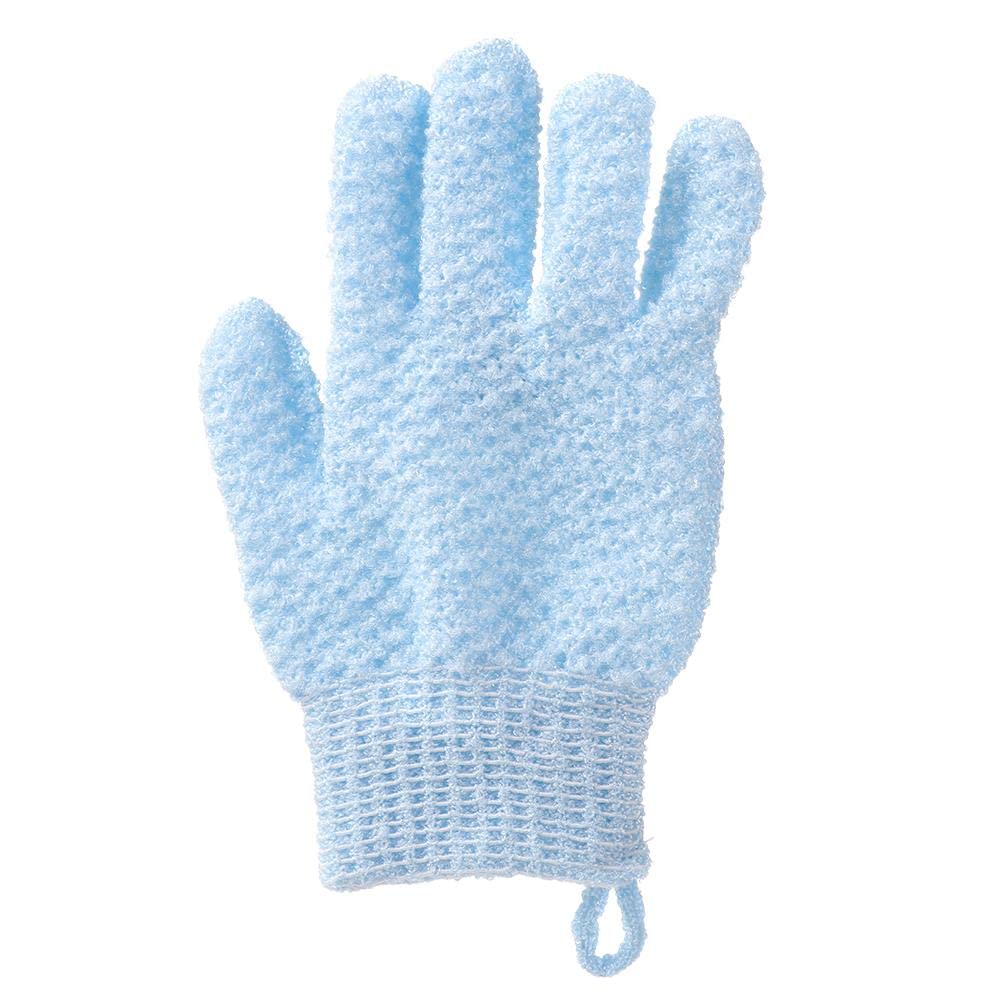 maxgoods Peeling Glove Soft High-Elastic Body Cleaning Shower Spa Dead Skin Removal Scrub Mitt Rub Exfoliator Thicken Bath Towel(Blue)