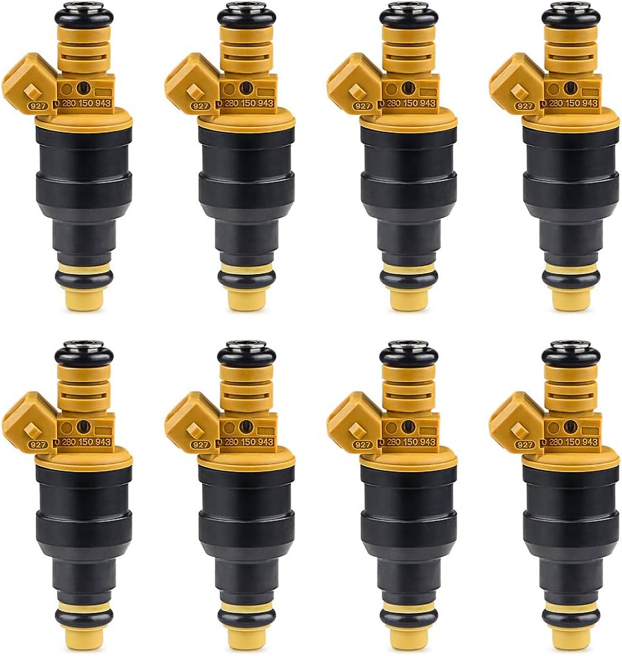JDMON Fuel Injectors Compatible with Ford F150 E150 E250 E350 Mustang Excursion Expedition Lincoln Navigator Mercury Grand Marquis 4.6L 5.0L 5.4L 5.8L Replace 0280150943 0280150956 0280150718 8Pcs