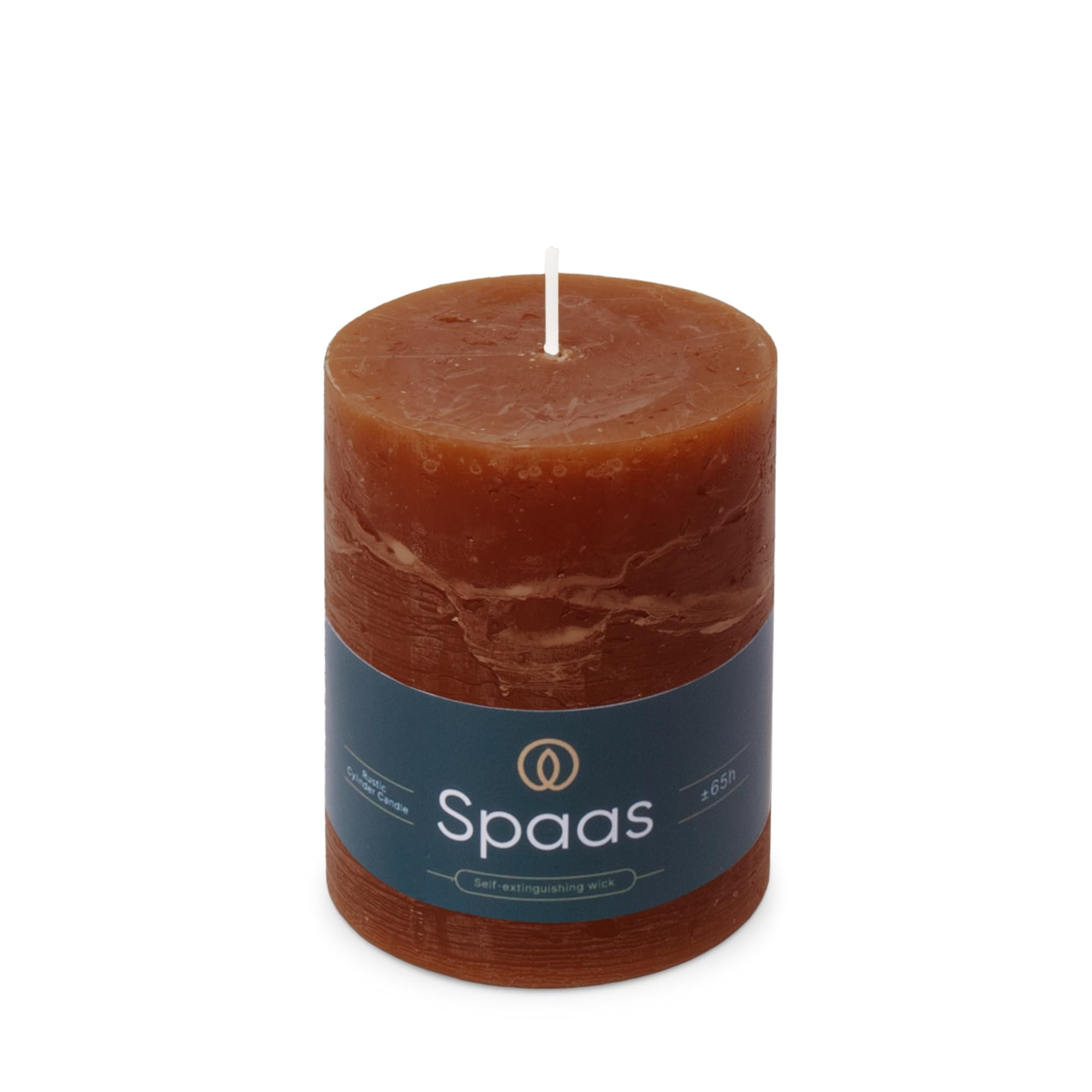 Spaas Rustic Pillar Candle 80/110 mm 65h, Bordeaux