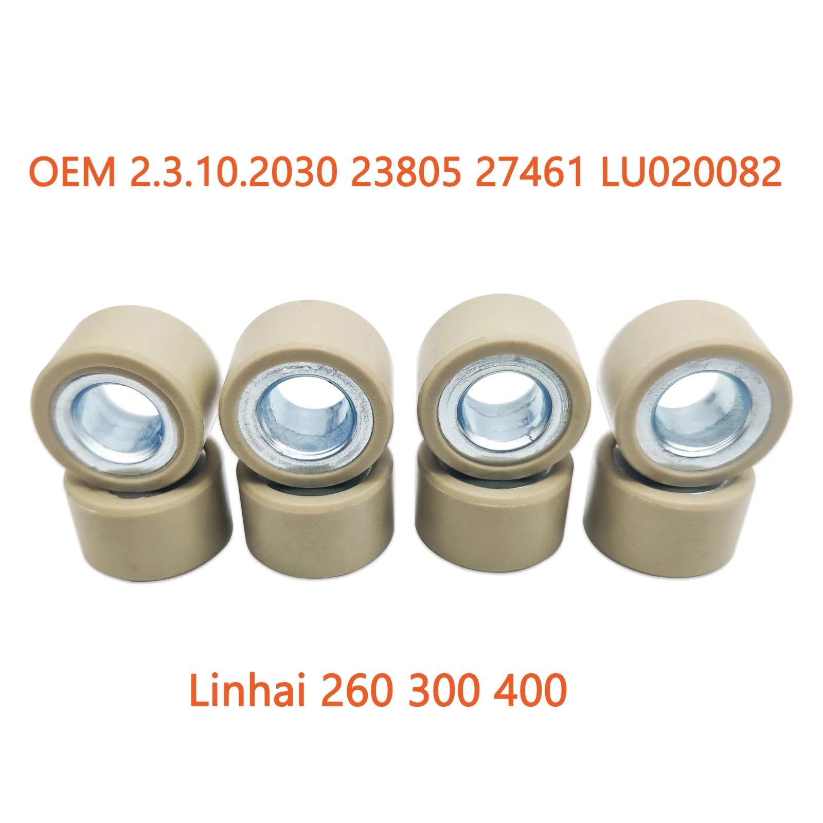 Lot de 8 Rouleaux de variateur d'embrayage (14 g) for VTT Buyang 300, Code 27461