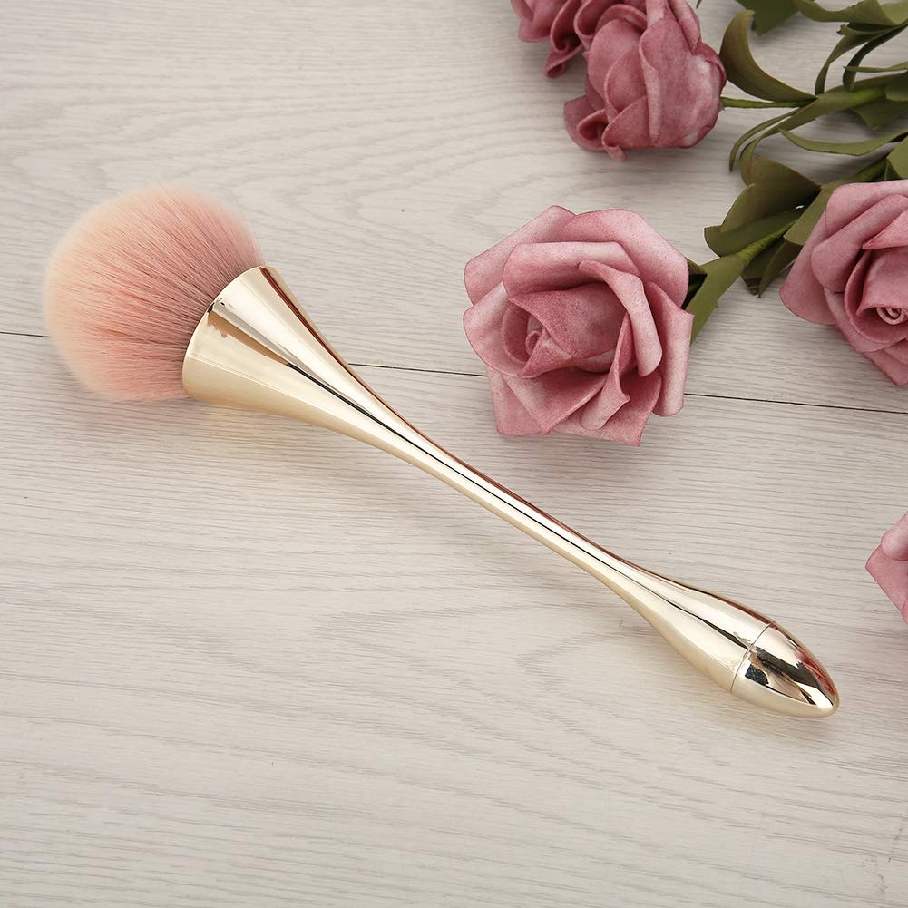 Pennello Professionale per Manicure e Nail Art, Spazzola Pulizia Polvere Unghie con Taglierino Integrato, Accessorio Essenziale per Cura e Rimozione Residui, Design Ergonomico Bianco