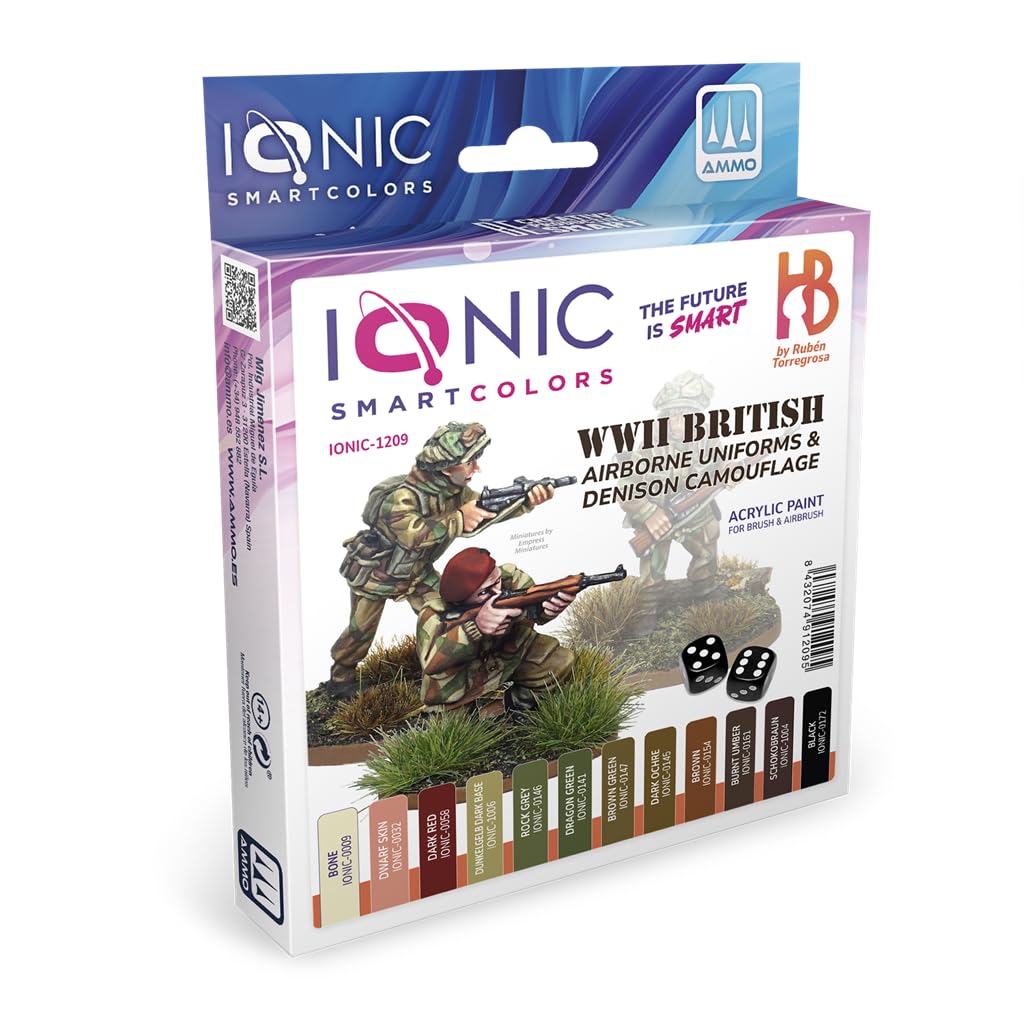 IONIC Tarn-Set der britischen Armee Zweiten Weltkrieg, vielseitiges Set mit 12 Flaschen à 20 ml