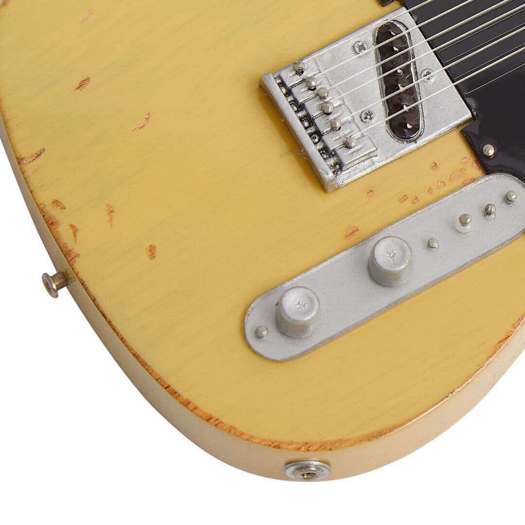 Keith Richards (The Rolling Stones) - Miniatur-Gitarren-Replik – Musikgeschenke – handgefertigte Verzierung