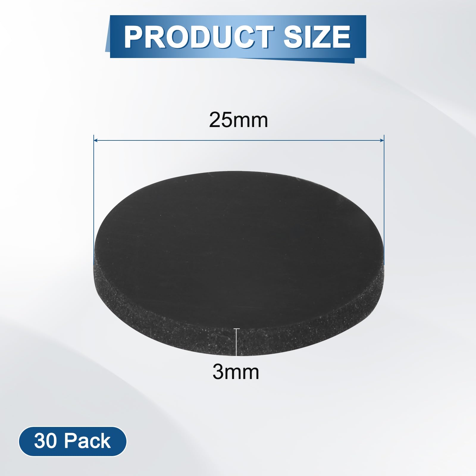 M METERXITY 30-Pack Rubber Solid Discs Washers - Image 3
