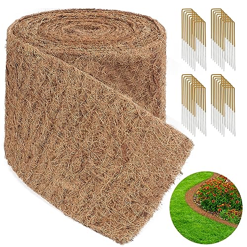 Natural Mulch Roll for Landscaping 240' X 6.3' Coconut...